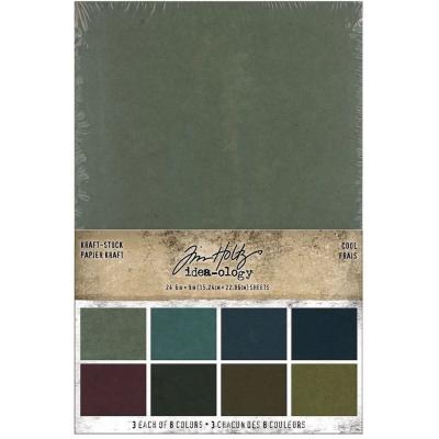 Idea-ology Tim Holtz Cardstock - Kraft-Stock Stack Cool